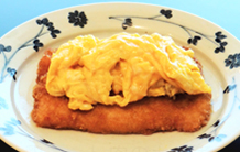 鶏シート肉のカツ煮