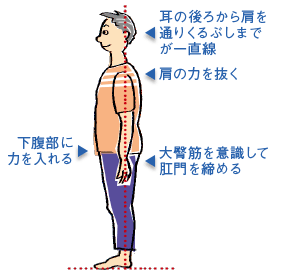 正しい立ち方